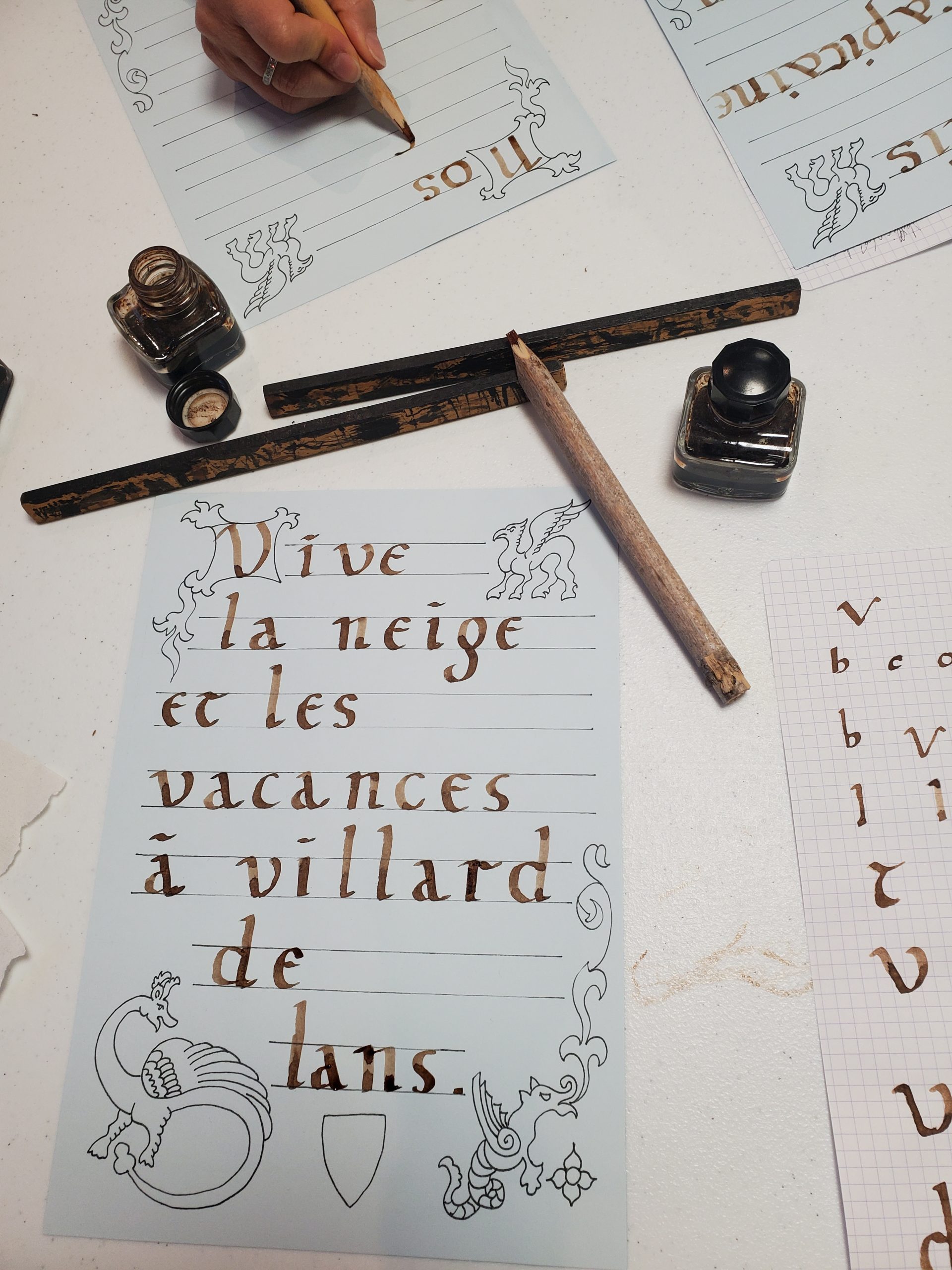 Ateliers d&rsquo;initiation à la calligraphie à Villard de Lans