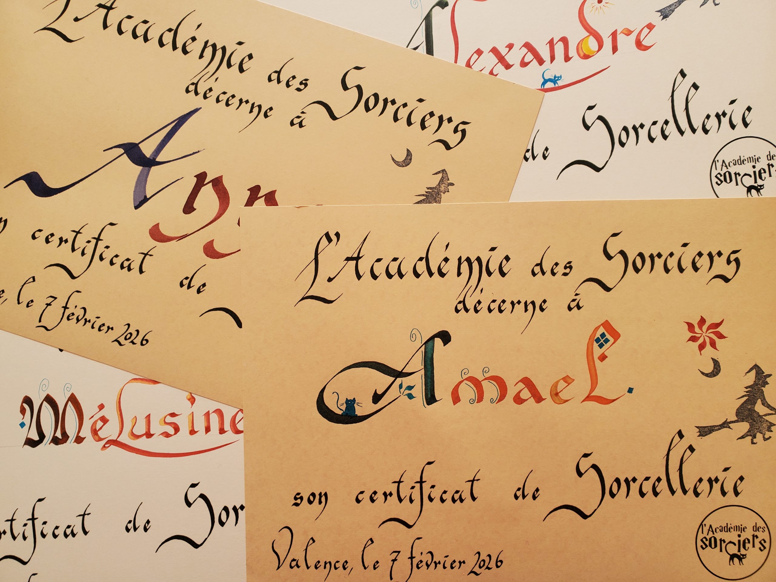 De la calligraphie à l&rsquo;Académie des Sorciers à Valence