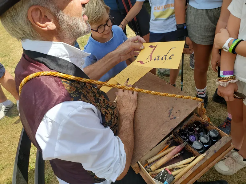 Le calligraphe ambulant à Megève