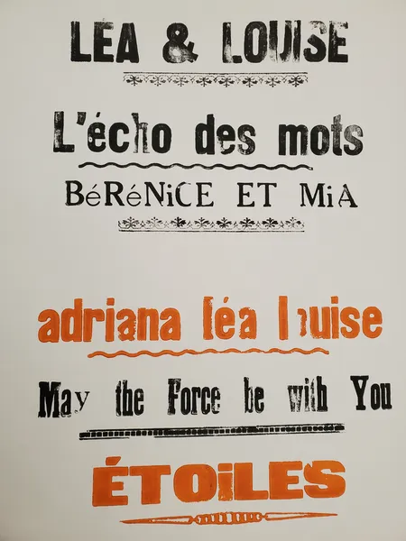 L&rsquo;atelier Les Apprentis imprimeurs au festival l’Écho des mots à Pont du fossé